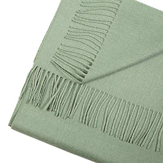 Emerald Alpaca Embrace: Luxuriously Soft 100% Baby Alpaca Scarf for Her or Him.